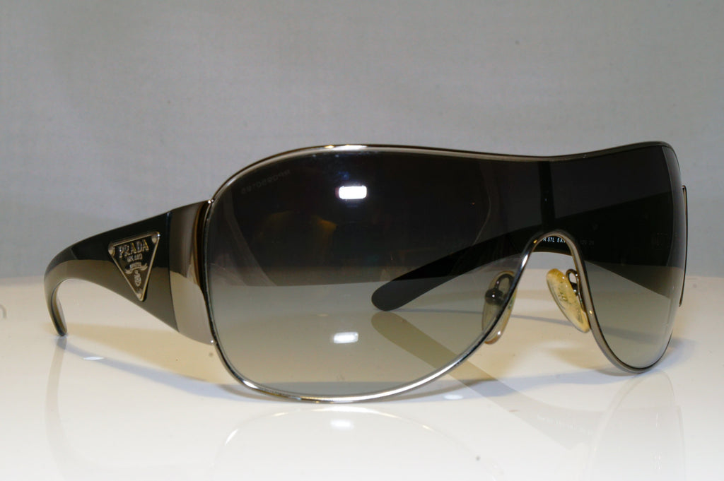 PRADA Mens Designer Sunglasses Black Shield SPR 57L 5AV-3M1 17279