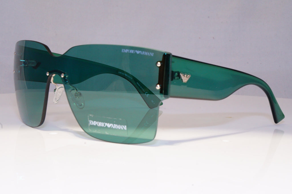 EMPORIO ARMANI Womens Designer Sunglasses Green Shield NEW EA 9894 MH6HJ 20550