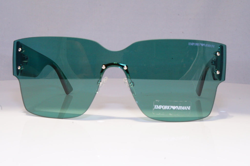 EMPORIO ARMANI Womens Designer Sunglasses Green Shield NEW EA 9894 MH6HJ 20550