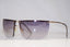 GUCCI 1990 Vintage Mens Designer Sunglasses Gold Wrap GG 2652 000/BD 14785