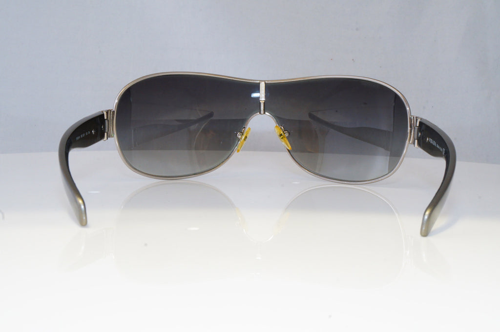 PRADA Mens Designer Sunglasses Silver Shield SPS 54H 1BC-5D1 20658