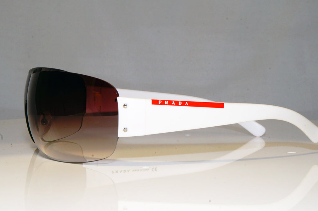 PRADA Mens Designer Sunglasses White Shield SPS 07F ZVG-4V1 17284