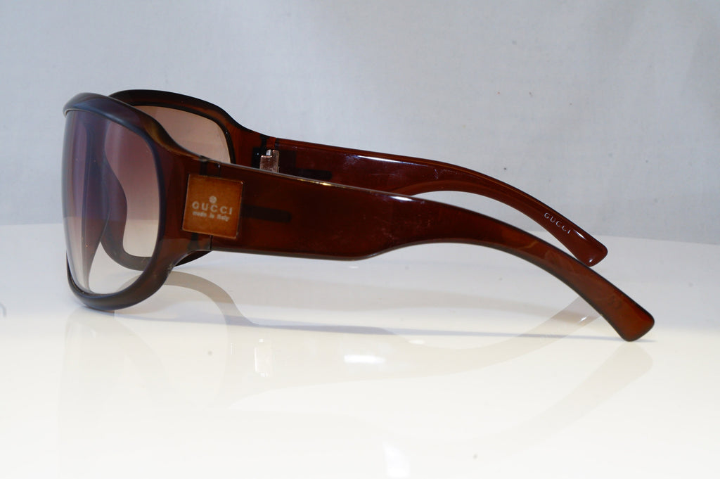 GUCCI Mens Womens Oversized Designer Sunglasses Brown Wrap GG 1562 REM5U 20655