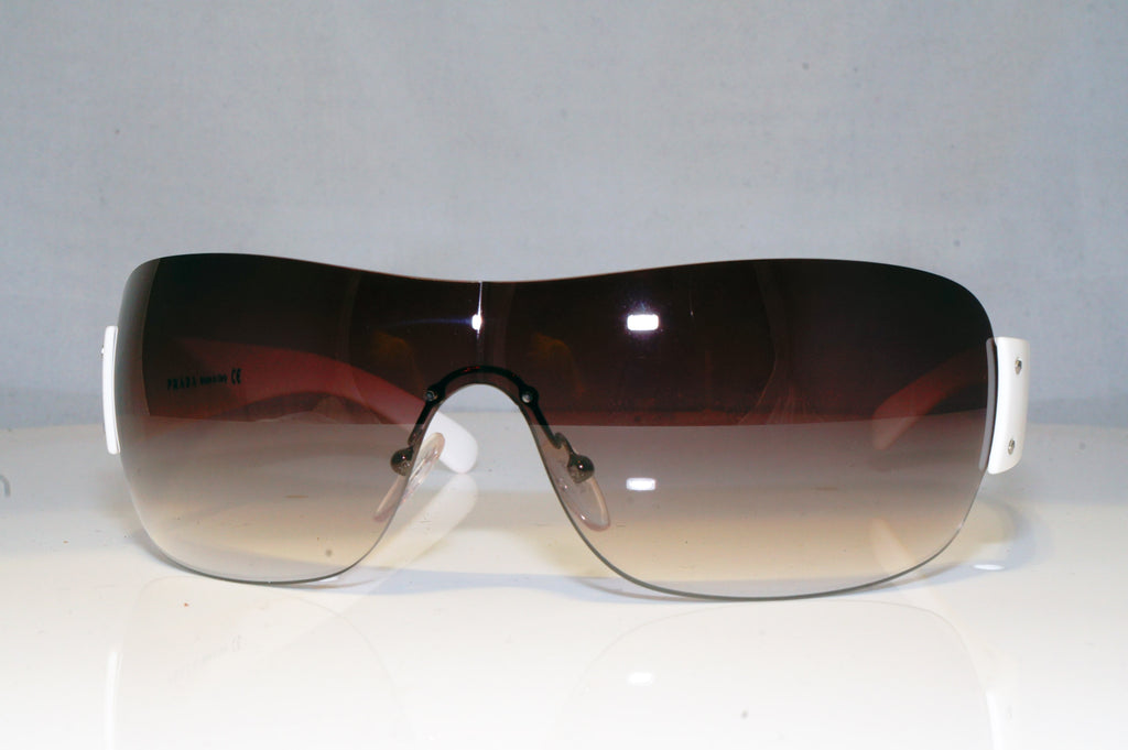 PRADA Mens Designer Sunglasses White Shield SPS 07F ZVG-4V1 17284