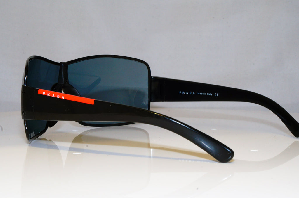 PRADA Mens Designer Sunglasses Black Shield SPS 50E 1BO-7W1 17234