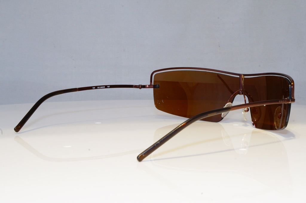 GUCCI Mens Designer Sunglasses Brown Shield GG 2683 T6T 19532