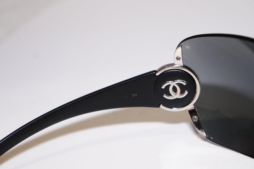 CHANEL Boxed Womens Designer Sunglasses Black Shield 4045 C128/C5 15993