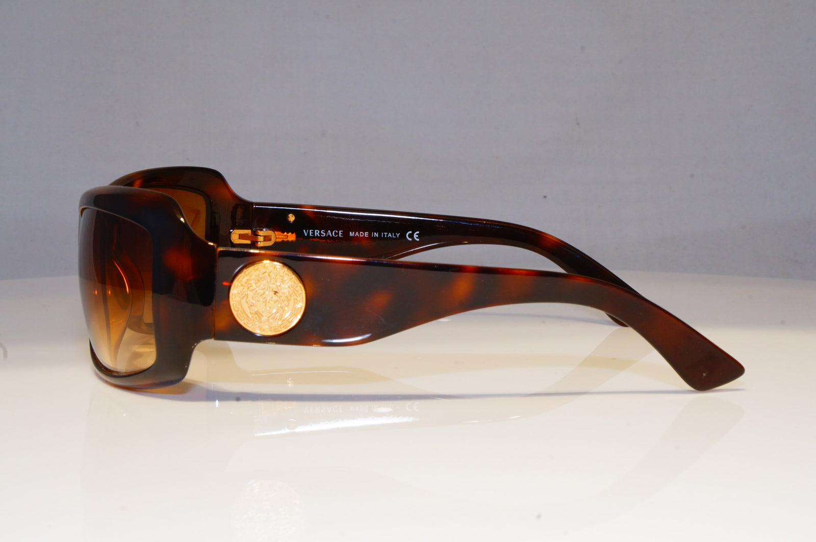 VERSACE Womens Designer Sunglasses Brown Rectangle 4093 461/13 19527 ...