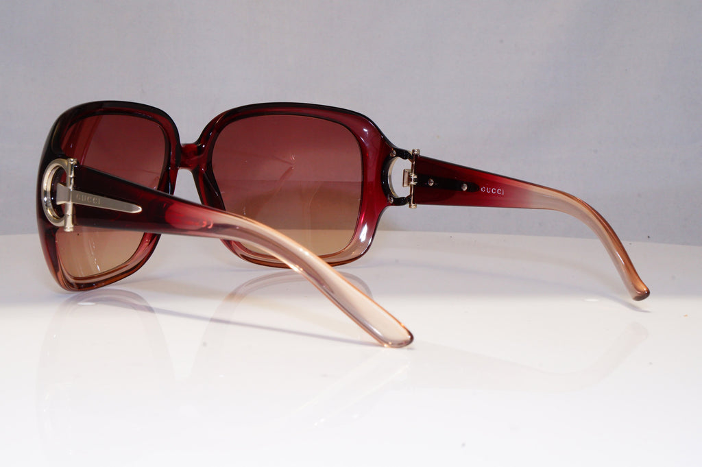 GUCCI Womens Oversized Designer Sunglasses Burgundy Square GG 3099 EWPVU 17873