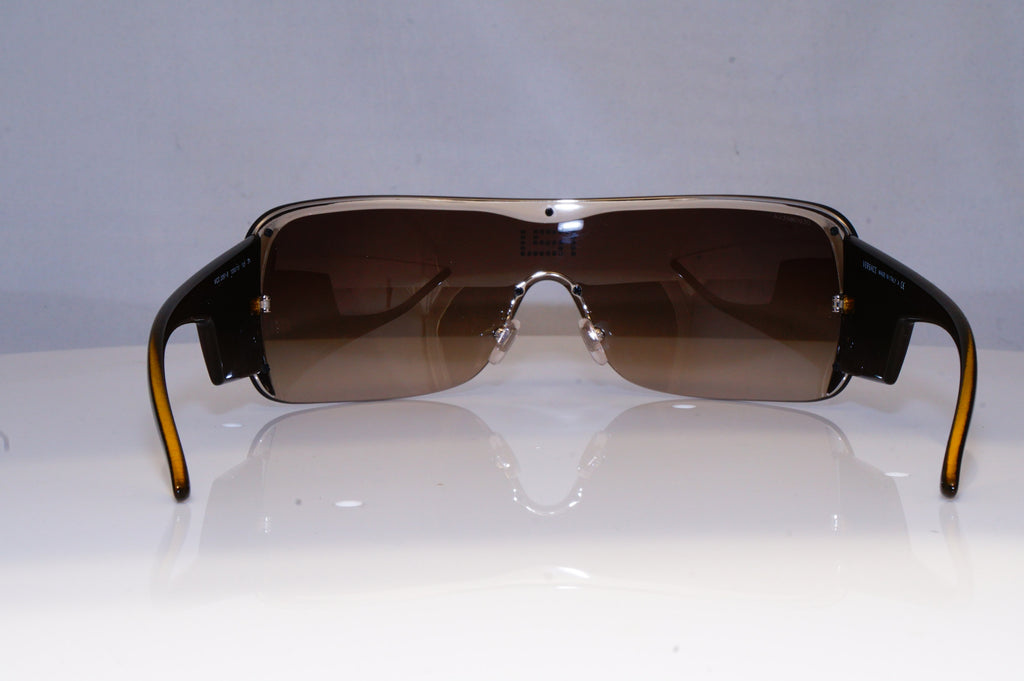 VERSACE Mens Womens Designer Sunglasses Brown Shield 2091-B 1000/13 19427