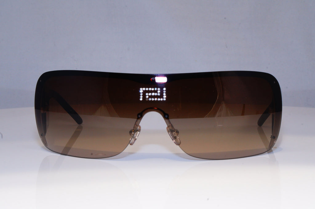 VERSACE Mens Womens Designer Sunglasses Brown Shield 2091-B 1000/13 19427