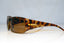 GUCCI Mens Vintage 1990 Designer Sunglasses Brown Wrap GG 1430 872 17262