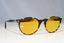 PERSOL Mens Womens Mirror Boxed Designer Sunglasses Brown Round 9040 W4 19640