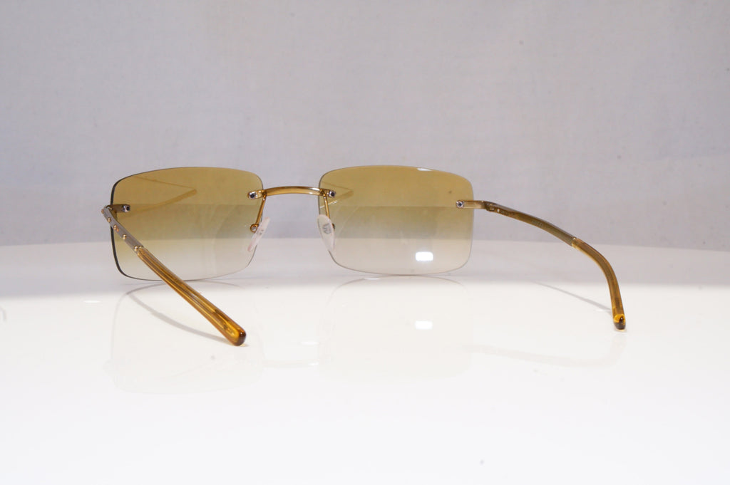 GUCCI Mens Vintage 1990 Designer Sunglasses Gold Rectangle GG 1756 AT2 18533