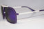 EMPORIO ARMANI Mens Designer Flash Mirror Sunglasses Purple EA 9588 U2AAZ 14501