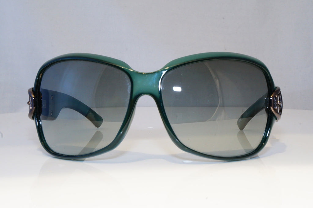 GUCCI Womens Oversized Designer Sunglasses Green Wrap BUCKLE GG 2943 GRN 19603