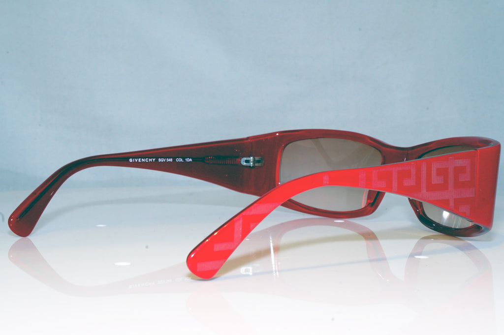 GIVENCHY Womens Designer Sunglasses Red Rectangle SGV 548 COL 1DA 17207