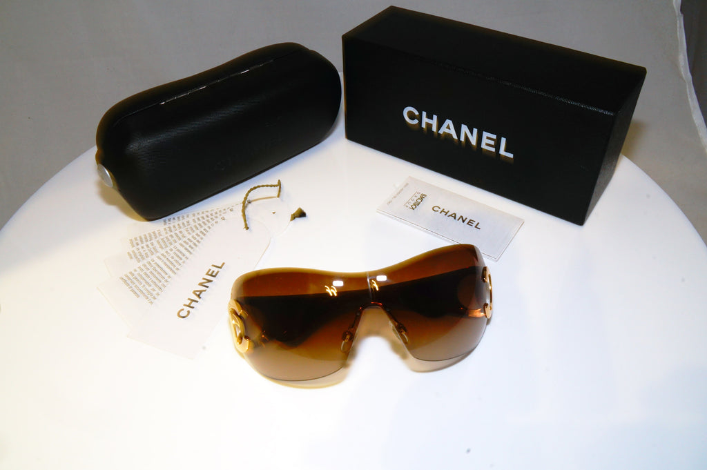 CHANEL Womens Boxed Designer Sunglasses Brown Shield 4124 125/13 16649