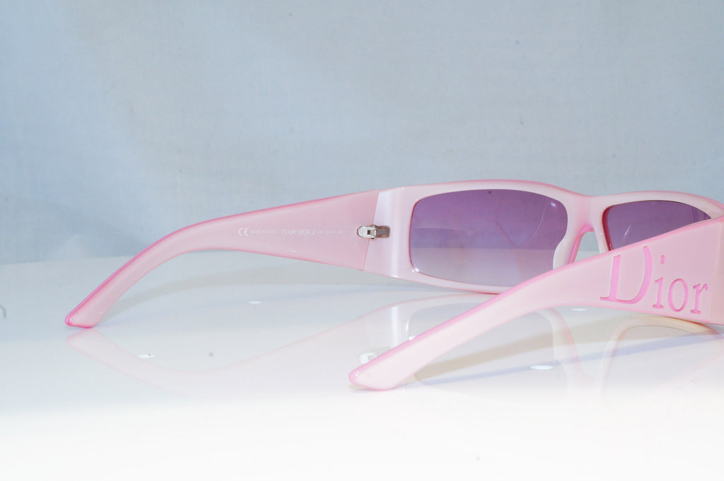 DIOR Womens Designer Sunglasses Pink Rectangle YOUR DIOR 2 E6F 19590