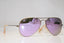 RAY-BAN Mens Designer Polarized Sunglasses Violet Aviator RB 3025 167/1R 15141