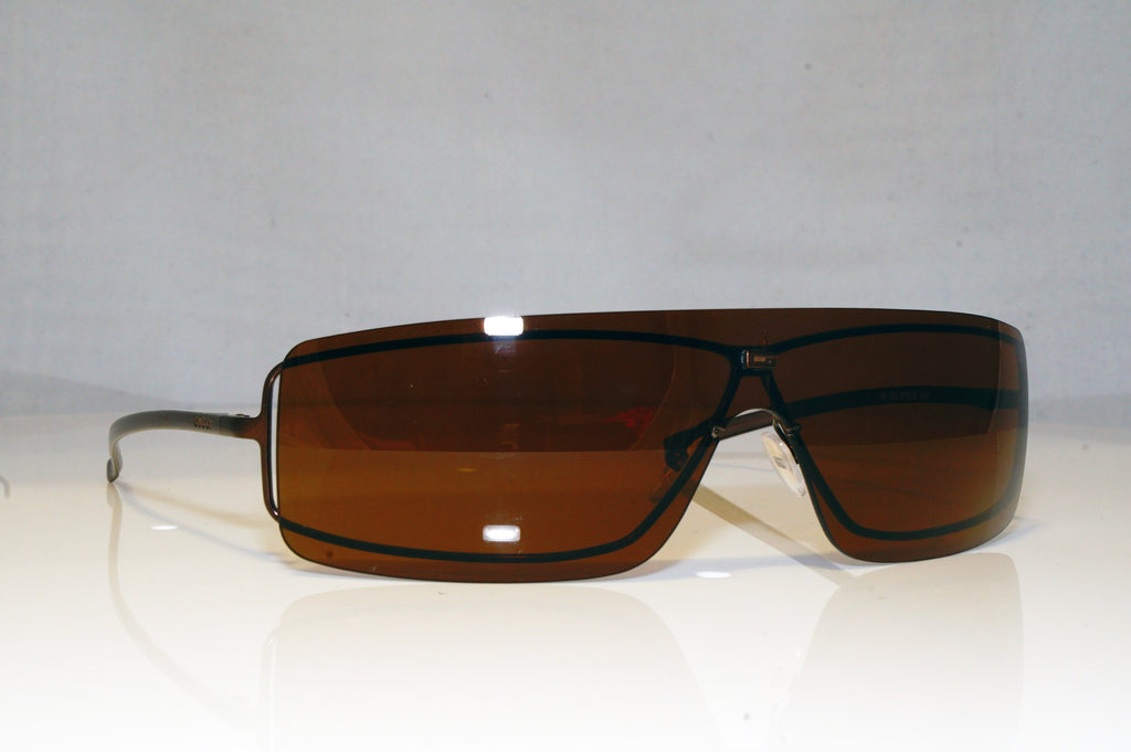 GUCCI Mens Unisex Designer Sunglasses Brown Shield GG 1710 3H7 16656