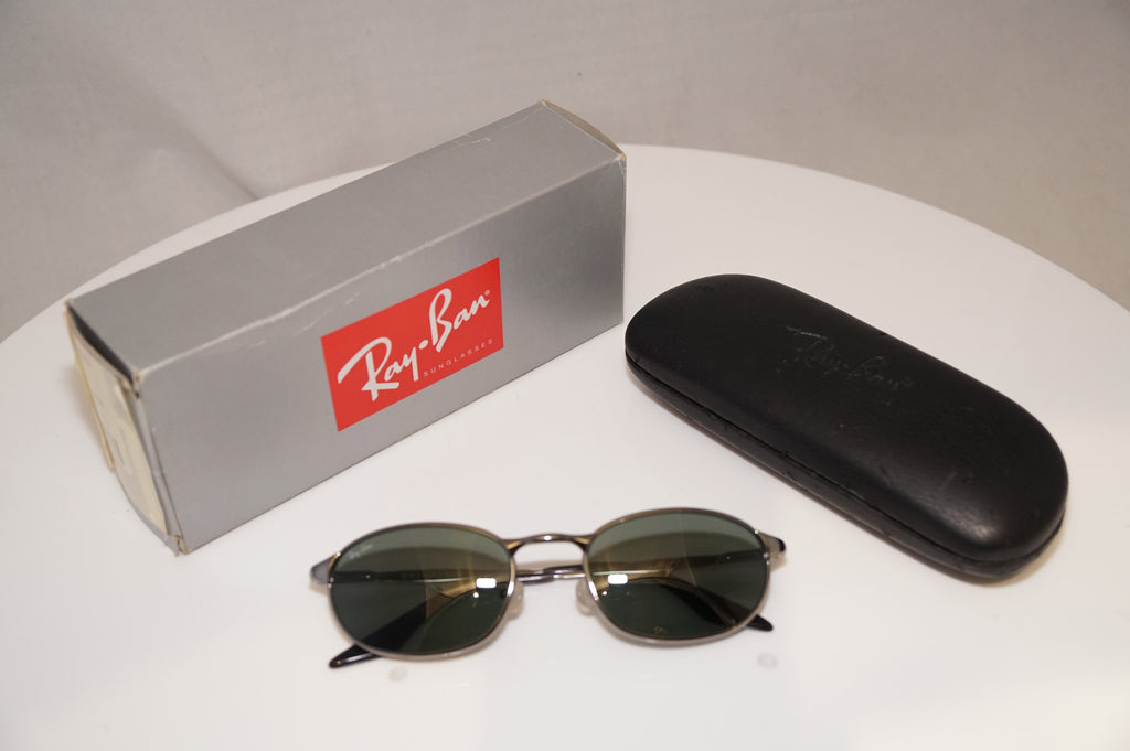 RAY-BAN Mens Boxed Vintage Designer Sunglasses Silver Rectangle W2841 SLV 19602