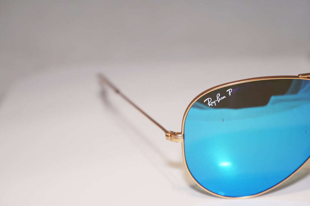 RAY-BAN Mens Designer Polarized Sunglasses Blue Aviator RB 3025 112/4L 15289