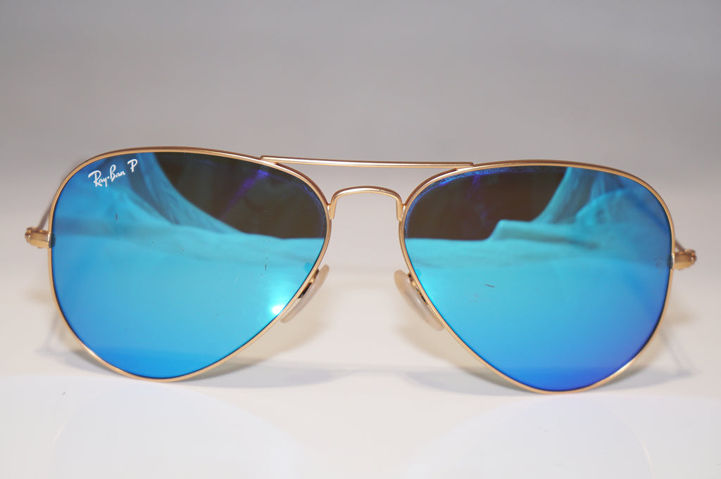 RAY-BAN Mens Designer Polarized Sunglasses Blue Aviator RB 3025 112/4L 15289