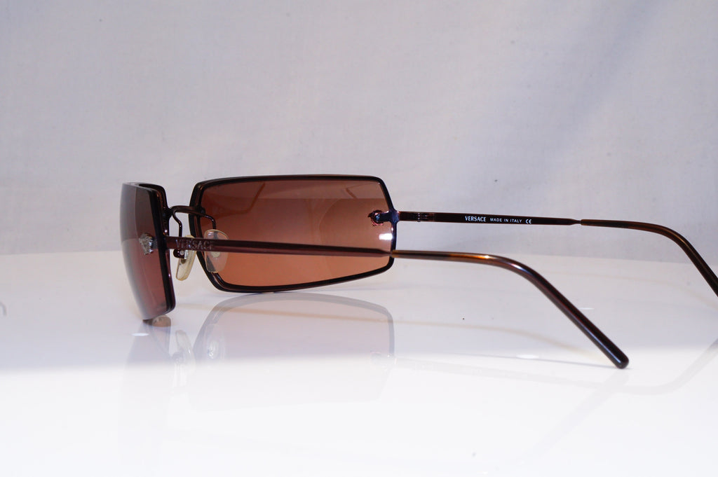 VERSACE Mens Womens Unisex Designer Sunglasses Brown Wrap 2003 1006/6U 18568