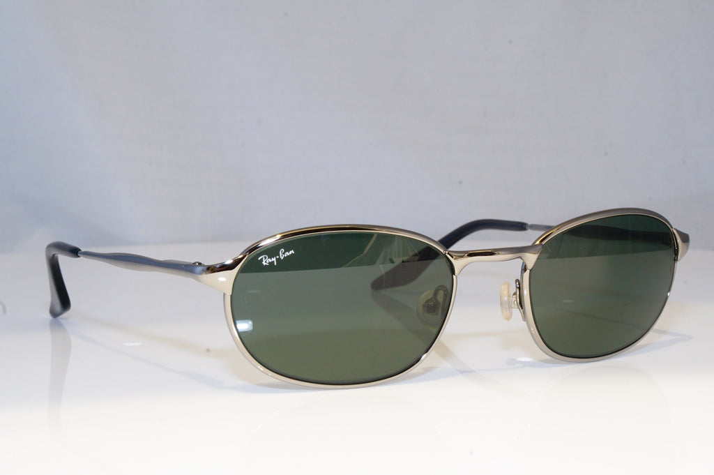 RAY-BAN Mens Boxed Vintage Designer Sunglasses Silver Rectangle W2841 SLV 19602