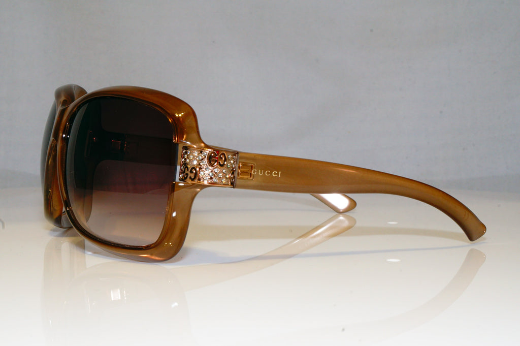 GUCCI Womens Diamante Designer Sunglasses Brown Butterfly GG 2985 OVKS2 16545