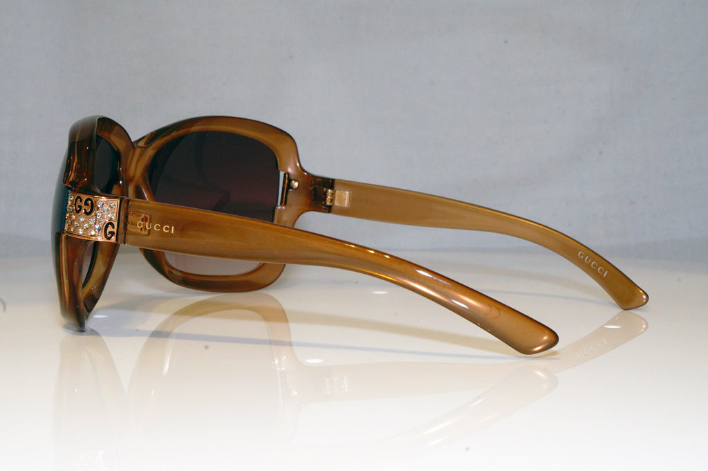 GUCCI Womens Diamante Designer Sunglasses Brown Butterfly GG 2985 OVKS2 16545