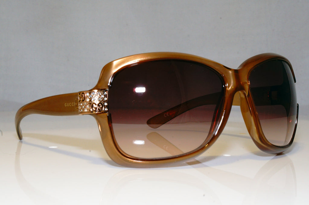 GUCCI Womens Diamante Designer Sunglasses Brown Butterfly GG 2985 OVKS2 16545