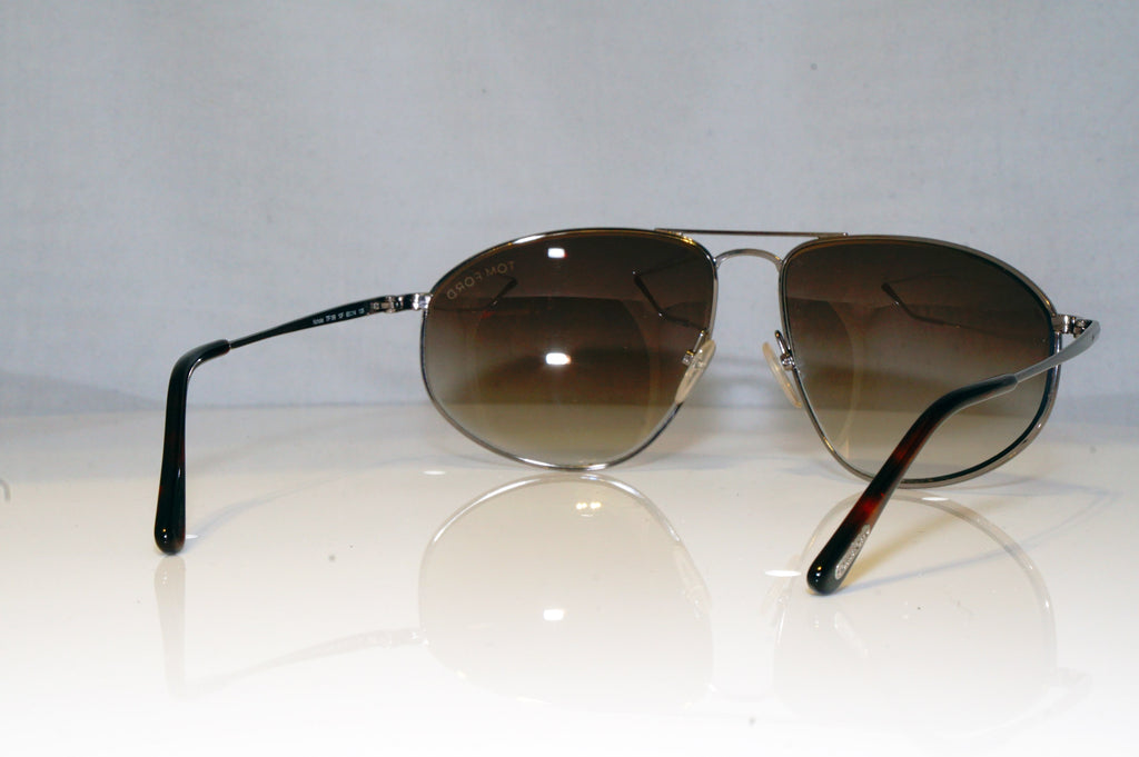 TOM FORD Mens Designer Sunglasses Silver Aviator Nicholai TF189 10F 16731