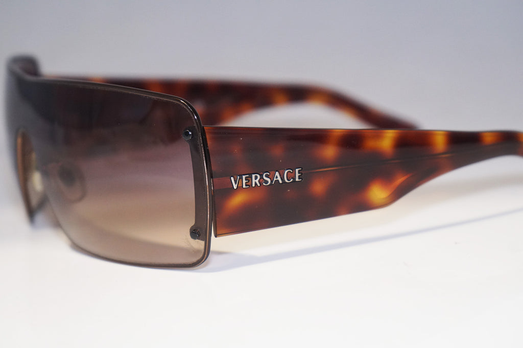 VERSACE Mens Unisex Designer Sunglasses Brown Shield MOD 2037 1061/13 14906