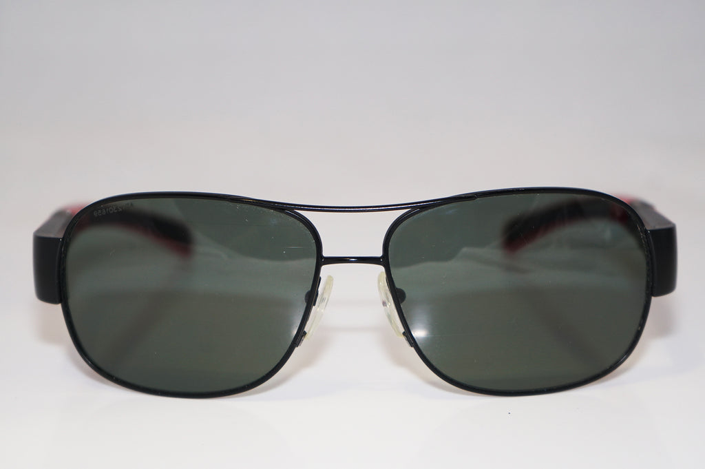 PRADA Mens Designer Sunglasses Black Aviator SPS 56H 1BO-5Z1 16133