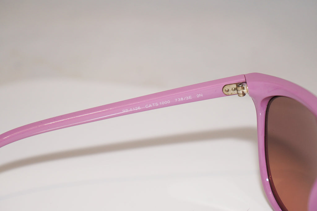 RAY-BAN Womens Designer Sunglasses Pink CATS 1000 RB 4126 738/3E 16337