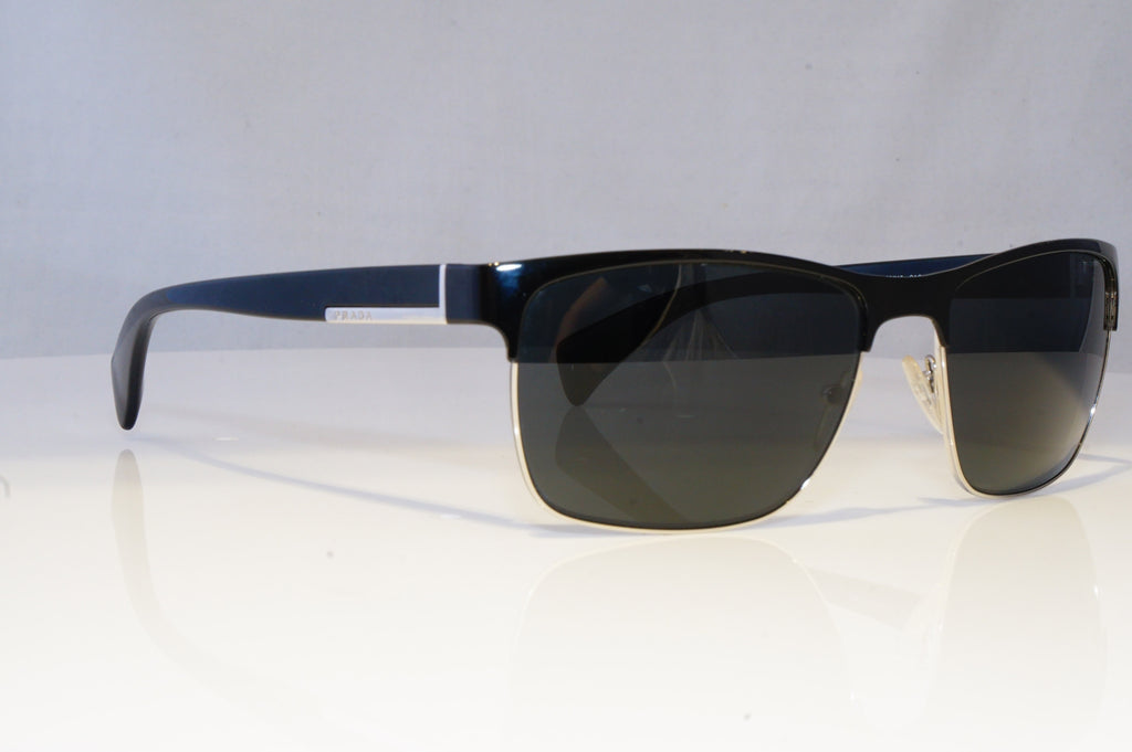 PRADA Mens Designer Sunglasses Blue Rectangle SPR 510 GAQ-1A1 19231 ...