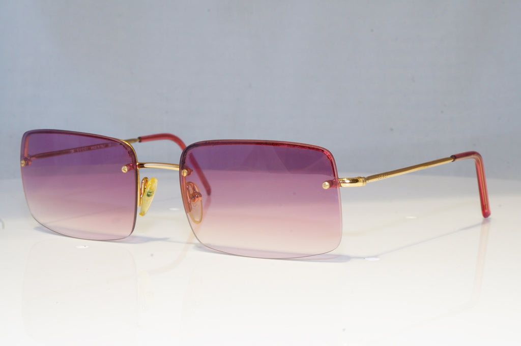 GUCCI Mens Womens Vintage Designer Sunglasses Gold Square GG 1653 T7J 19346