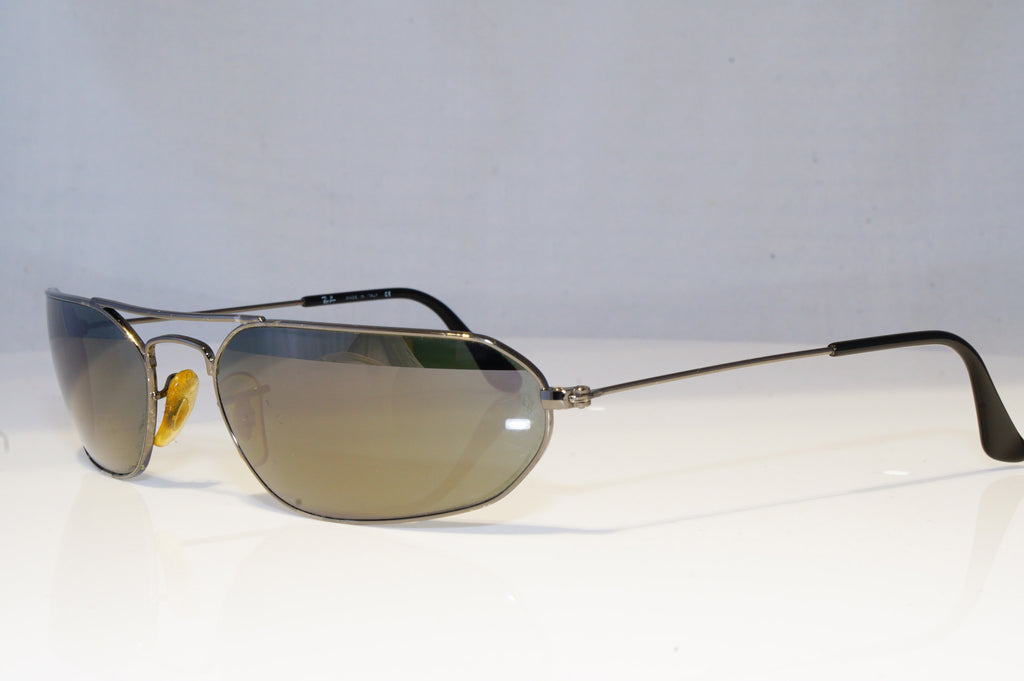 RAY-BAN Mens Vintage 1990 Designer Sunglasses Silver FLIGHT RB 3148 004/36 19425