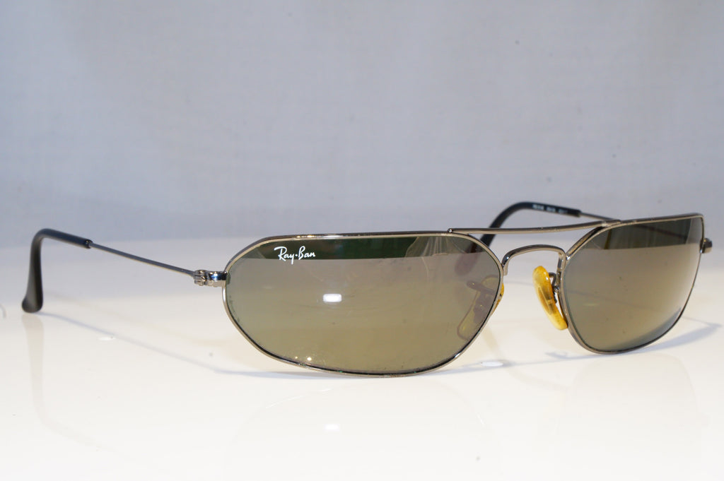 RAY-BAN Mens Vintage 1990 Designer Sunglasses Silver FLIGHT RB 3148 004/36 19425