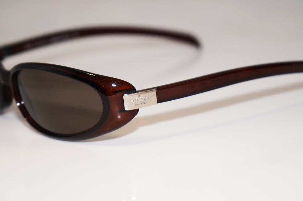 GUCCI 1990 Vintage Womens Designer Sunglasses Brown Rectangle GG 1189 1NG 16212