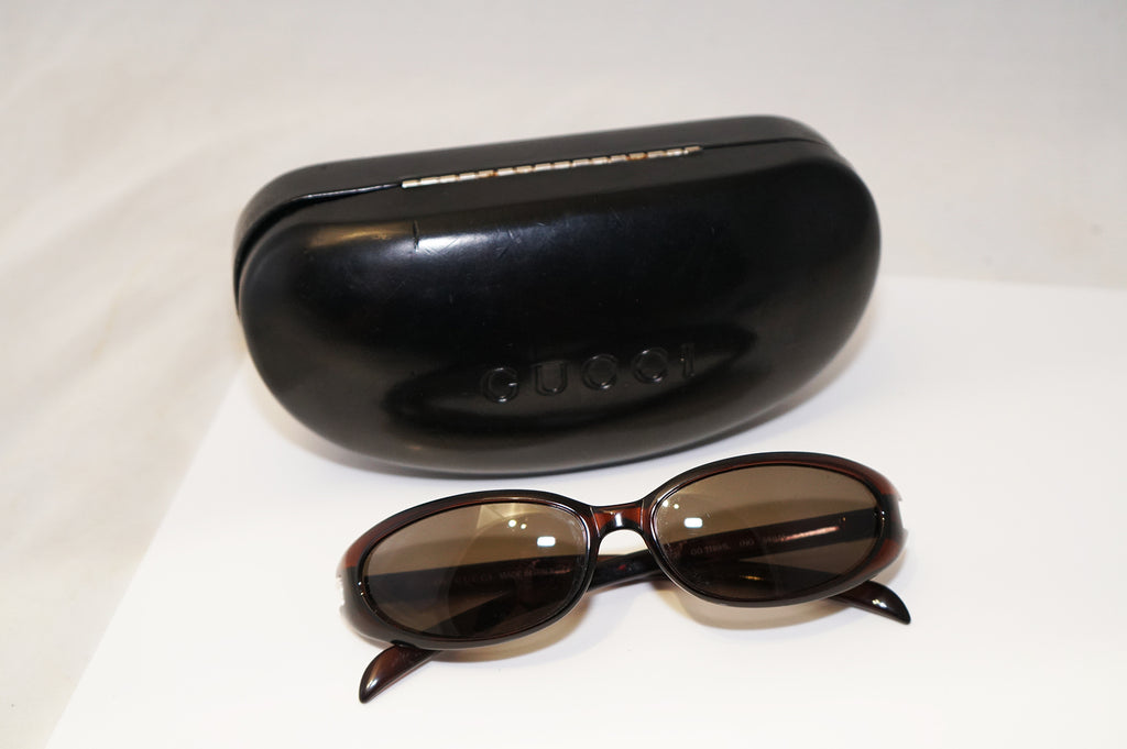 GUCCI 1990 Vintage Womens Designer Sunglasses Brown Rectangle GG 1189 1NG 16212