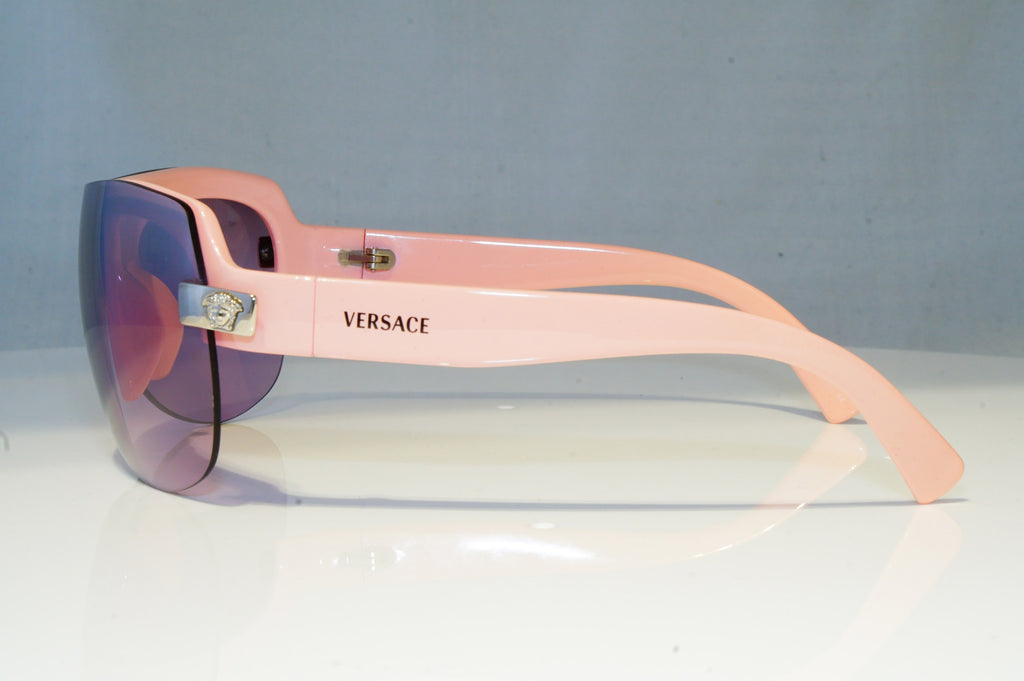 VERSACE Womens Mirror Designer Sunglasses Pink Shield MEDUSA 4045 333/7A 19359