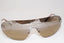 CHANEL Vintage Womens Designer Sunglasses Brown Shield 4014 C124/54 16155