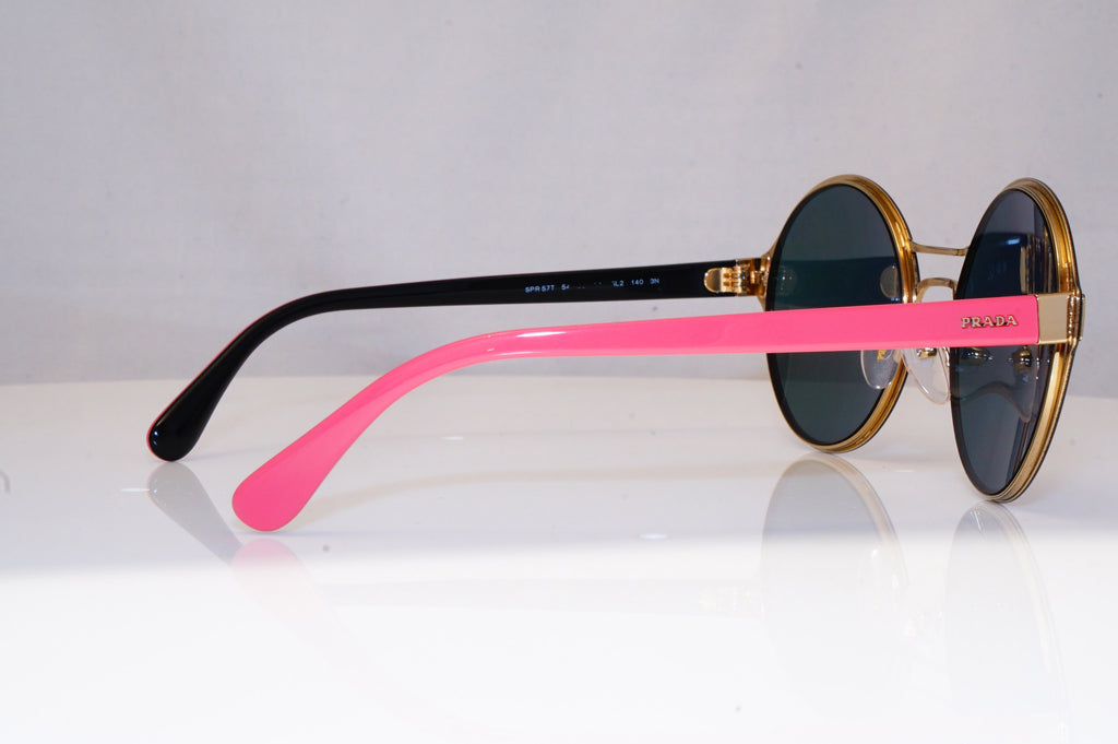 PRADA Womens Mirror Designer Sunglasses Pink Round SPR 57T 2AG-5L2 18362