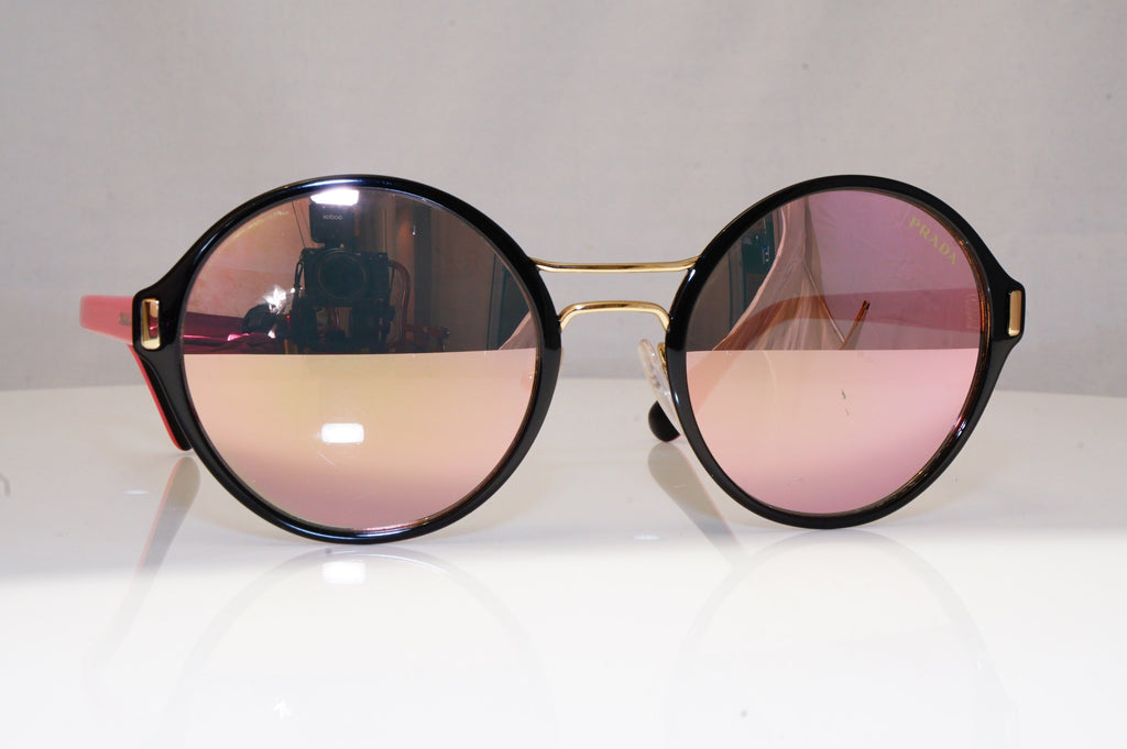 PRADA Womens Mirror Designer Sunglasses Pink Round SPR 57T 2AG-5L2 18362