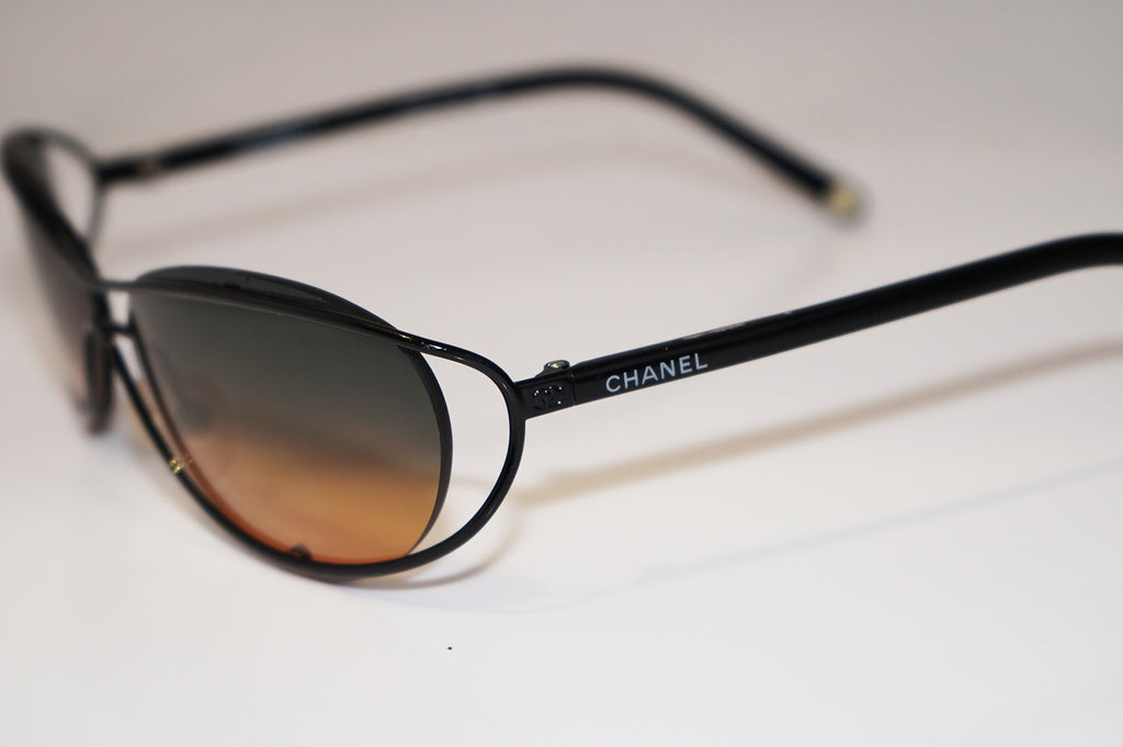 CHANEL Boxed Vintage Womens Designer Sunglasses Black Oval 4020 C126/78 16052