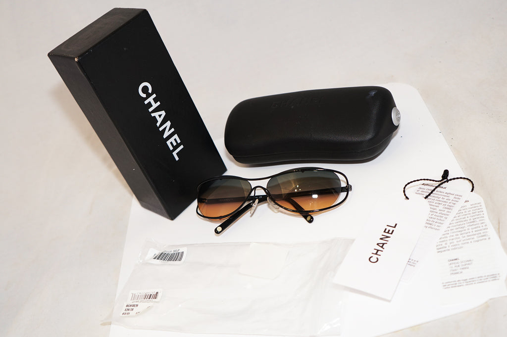 CHANEL Boxed Vintage Womens Designer Sunglasses Black Oval 4020 C126/78 16052