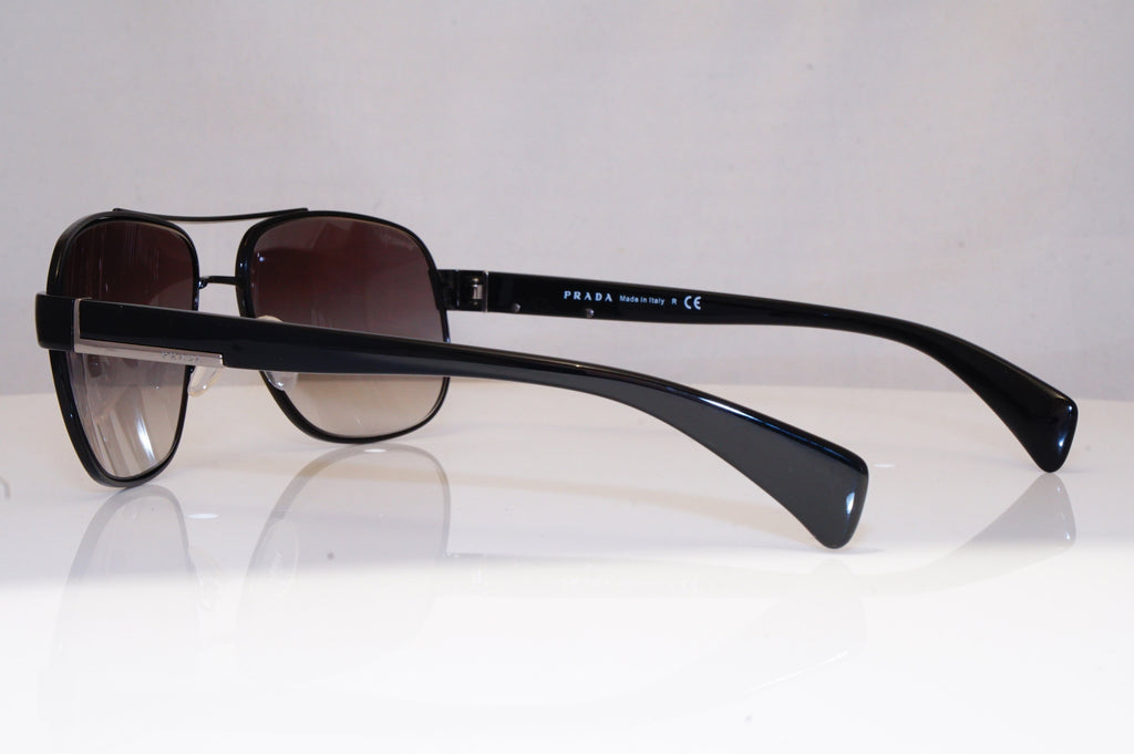 PRADA Mens Designer Sunglasses Black Pilot SPR 52P 7AX-OA7 18419